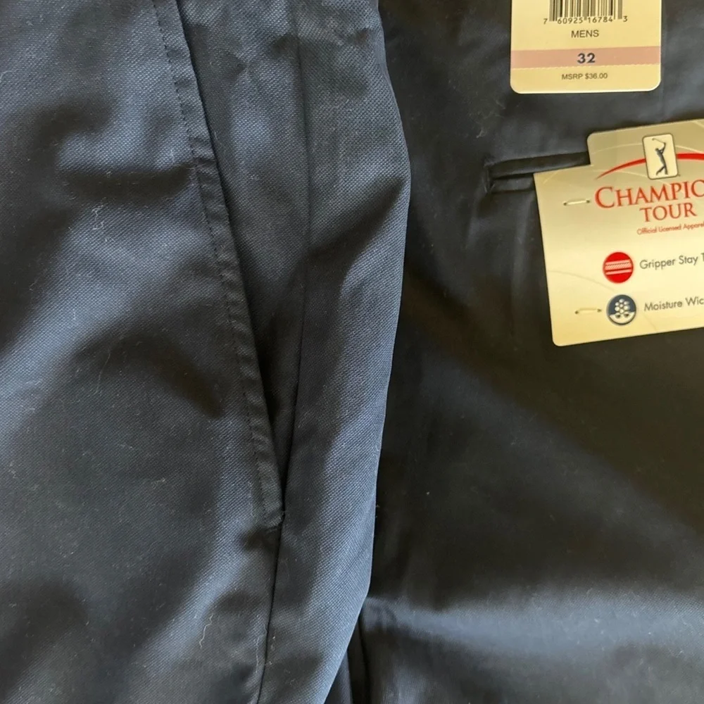 NWT Champions Tour Men’s Golf Shorts – Size 32 (True Navy)